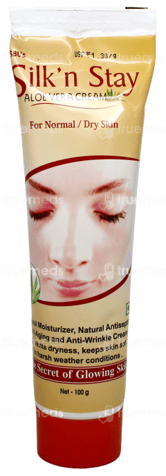 Sbl Silk N Stay Aloe Vera For Normal/Dry Skin Cream 100Gm